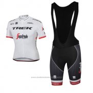 2017 Maillot Cyclisme Trek Segafredo Blanc Manches Courtes et Cuissard