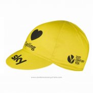 2017 Sky Casquette Ciclismo Jaune