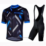 2019 Maillot Cyclisme Nalini Descesa 2.0 Noir Bleu Manches Courtes et Cuissard