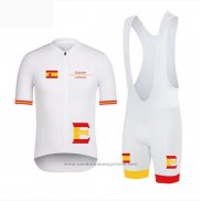 2019 Maillot Cyclisme Vuelta Espana Blanc Manches Courtes et Cuissard