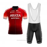 2020 Maillot Cyclisme Arkea Samsic Rouge Noir Manches Courtes et Cuissard