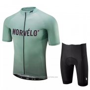 2020 Maillot Cyclisme Morvelo Vert Manches Courtes et Cuissard