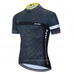 2020 Maillot Cyclisme Northwave Gris Noir Blanc Manches Courtes et Cuissard