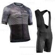 2020 Maillot Cyclisme Northwave Gris Noir Manches Courtes et Cuissard