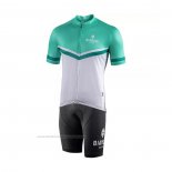 2021 Maillot Cyclisme Bianchi Blanc Vert Manches Courtes et Cuissard