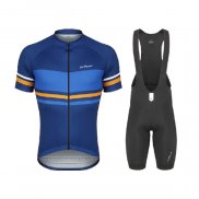 2021 Maillot Cyclisme de Marchi Bleu Manches Courtes et Cuissard