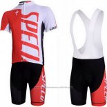 2012 Maillot Cyclisme Specialized Blanc et Rouge Manches Courtes et Cuissard