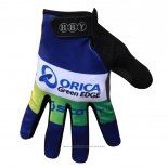 2014 GreenEDGE Gants Doigts Longs Ciclismo