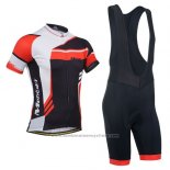 2014 Maillot Cyclisme Monton Rouge et Noir Manches Courtes et Cuissard