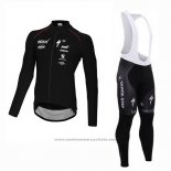 2015 Maillot Cyclisme Ettix Quick Step Noir Manches Longues et Cuissard