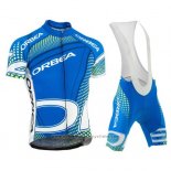 2015 Maillot Cyclisme Orbea Azur et Noir Manches Courtes et Cuissard