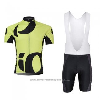 2015 Maillot Cyclisme Pearl Izumi Noir et Vert Manches Courtes et Cuissard