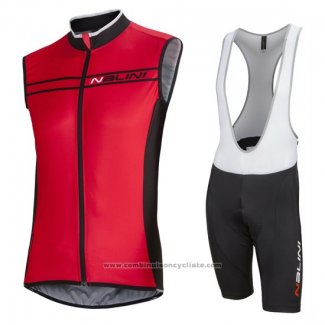 2016 Gilet Coupe-vent Nalini Noir et Rouge