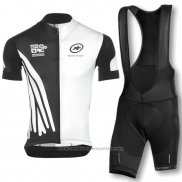 2016 Maillot Cyclisme Assos Blanc et Noir Manches Courtes et Cuissard