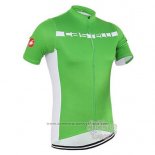 2016 Maillot Cyclisme Castelli Vert et Blanc Manches Courtes et Cuissard