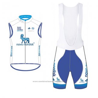 2017 Gilet Coupe-vent Novo Nordisk Blanc et Azur