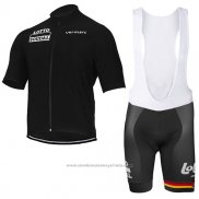 2017 Maillot Cyclisme Lotto Soudal Noir Manches Courtes et Cuissard