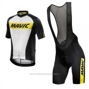 2017 Maillot Cyclisme Mavic Blanc Manches Courtes et Cuissard