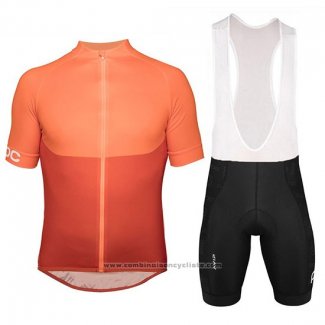 2018 Maillot Cyclisme POC Essential XC Orange Manches Courtes et Cuissard