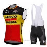 2018 Gilet Coupe-vent Lotto Soudal Noir et Jaune