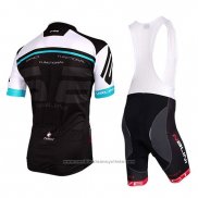 2018 Maillot Cyclisme Nalini Blanc et Noir Manches Courtes et Cuissard