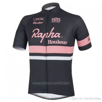 2018 Maillot Cyclisme Rapha Noir Manches Courtes et Cuissard