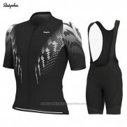 2019 Maillot Cyclisme Rapha Noir Blanc Manches Courtes et Cuissard