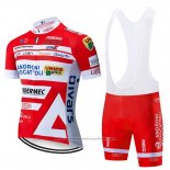 2019 Maillot Cyclisme Androni Giocattoli Orange et Blanc Manches Courtes et Cuissard