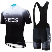 2019 Maillot Cyclisme Castelli Ineos Blanc Noir Manches Courtes et Cuissard