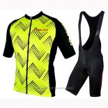 2019 Maillot Cyclisme Nalini Podio 2.0 Noir Jaune Manches Courtes et Cuissard