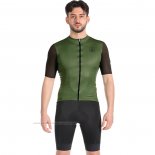 2022 Maillot Cyclisme Campagnolo Vert Manches Courtes et Cuissard