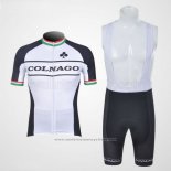 2011 Maillot Cyclisme Colnago Noir et Blanc Manches Courtes et Cuissard