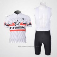 2011 Maillot Cyclisme Trek Blanc Manches Courtes et Cuissard