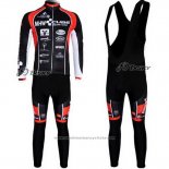 2012 Maillot Cyclisme Cube Noir et Rouge Manches Longues et Cuissard