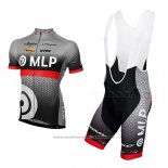 2013 Maillot Cyclisme MLP Team Bergstrasse Gris Manches Courtes et Cuissard