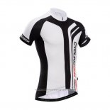 2014 Maillot Cyclisme Fox Cyclingbox Brillant Noir et Blanc Manches Courtes et Cuissard