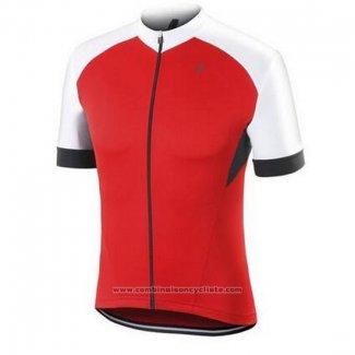 2016 Maillot Cyclisme Specialized Rouge et Blanc Manches Courtes et Cuissard