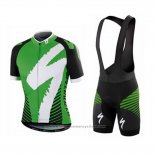 2016 Maillot Cyclisme Specialized Vert Manches Courtes et Cuissard