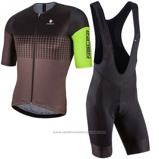 2017 Maillot Cyclisme Nalini Velodromo Marron Manches Courtes et Cuissard