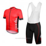 2017 Maillot Cyclisme RH+ Rouge Manches Courtes et Cuissard