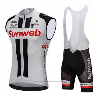 2018 Gilet Coupe-vent Sunweb Gris et Noir