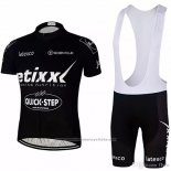 2018 Maillot Cyclisme Etixx Quick Step Noir Manches Courtes et Cuissard