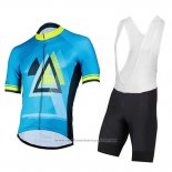 2018 Maillot Cyclisme Pearl Izumi Bleu Manches Courtes et Cuissard