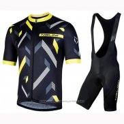 2019 Maillot Cyclisme Nalini Descesa 2.0 Noir Jaune Manches Courtes et Cuissard