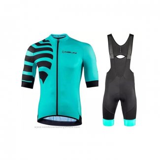 2021 Maillot Cyclisme Nalini Lumiere Vert Manches Courtes et Cuissard