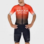 2022 Maillot Cyclisme Arkea Samsic Noir Rouge Manches Courtes et Cuissard