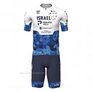 2022 Maillot Cyclisme Israel Cycling Academy Bleu Blanc Manches Courtes et Cuissard(1)