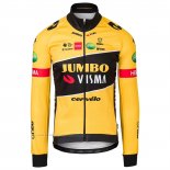 2022 Maillot Cyclisme Jumbo Visma Noir Jaune Manches Longues et Cuissard