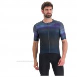 2023 Maillot Cyclisme Sportful Violet Noir Manches Courtes et Cuissard