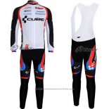 2011 Maillot Cyclisme Cube Noir et Blanc Manches Longues et Cuissard